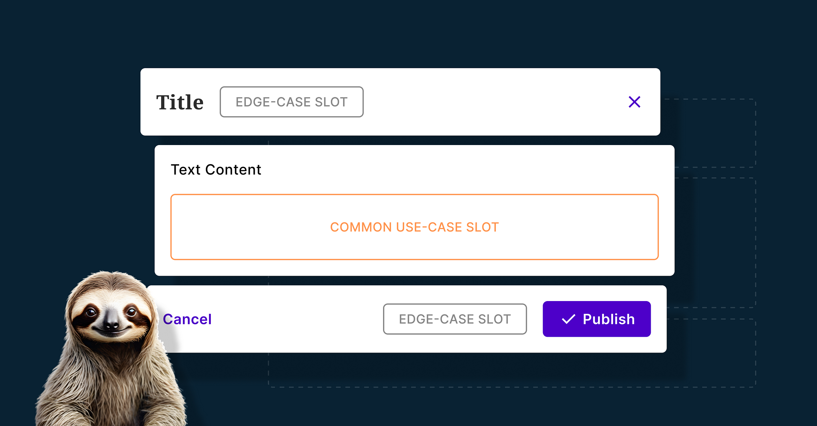 Prevent component detaching in design system with slots